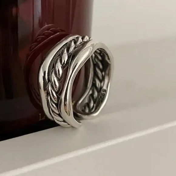 ⚡️Insta sterling silver three layers twist ring - Picture 3 of 5